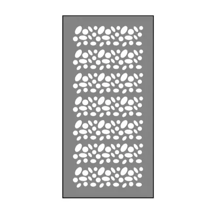 Timber privacy screen SA7PS, scale profile drawing