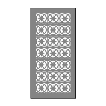 Timber privacy screen SA13PS, scale profile drawing