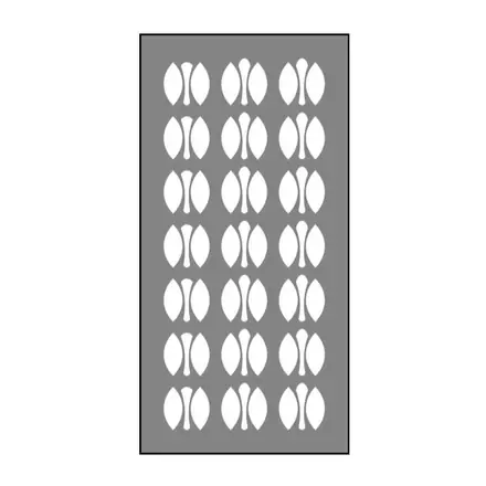 Timber privacy screen SA12PS, scale profile drawing