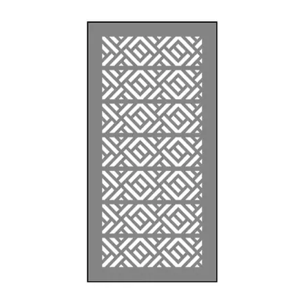 Timber privacy screen SA2PS, scale profile drawing