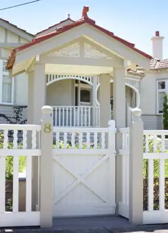 Made-to-order timber joinery, at the entry