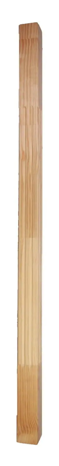 V6 verandah post, plain square shaft with stopped chamfers, full length