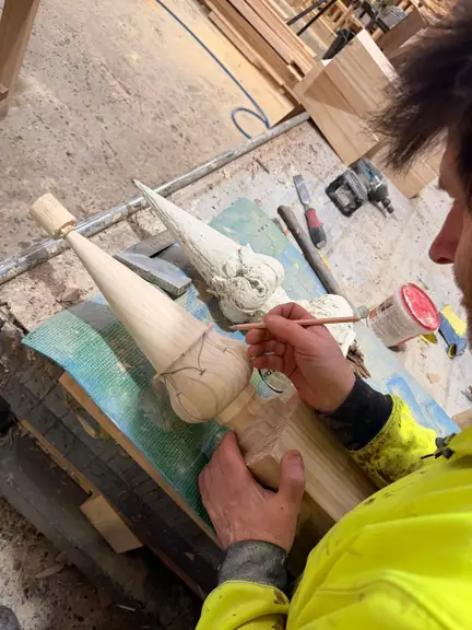 Gable Finials in timber, made in Australia