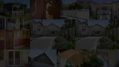 Montage of completed decorative timber jobs, dark-tinted over a black ground