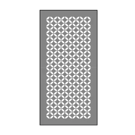 Timber privacy screen SA6PS, scale profile drawing