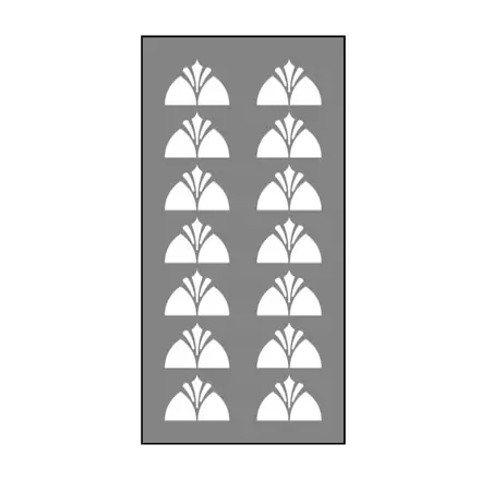 Timber privacy screen SA10PS, scale profile drawing
