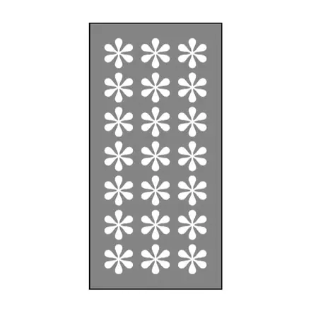 Timber privacy screen SA20PS, scale profile drawing