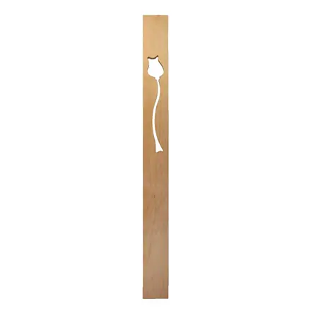 Motif baluster AMBG, flat baluster with a pierced poppy head, shown on white