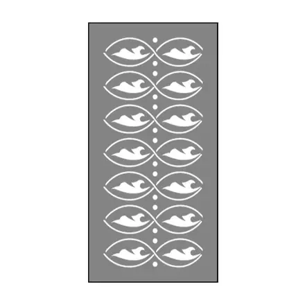 Timber privacy screen SA18PS, scale profile drawing