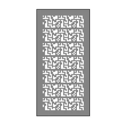 Timber privacy screen SA8PS, scale profile drawing