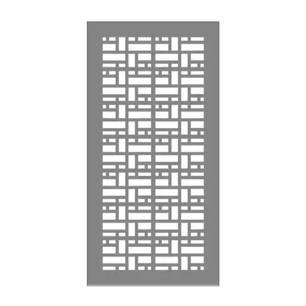 Timber privacy screen SA1PS, scale profile drawing