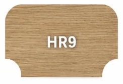 HR9 timber handrail profile, section drawn whole