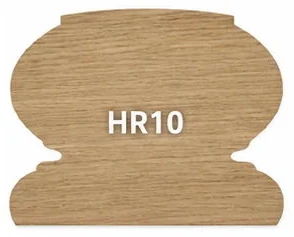 HR10 timber handrail profile, section drawn whole