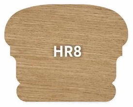 HR8 timber handrail profile, section drawn whole