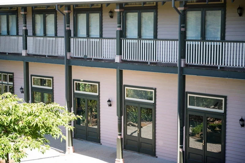 Installed turned verandah posts