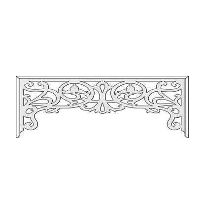 Photograph of an internal fretwork panel. Trade code HFR2.