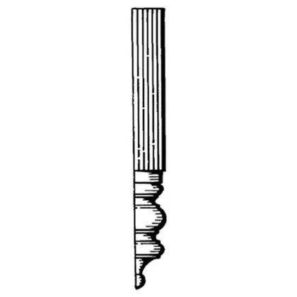 Photograph of a turned dropper or newel post. Trade code V2D.
