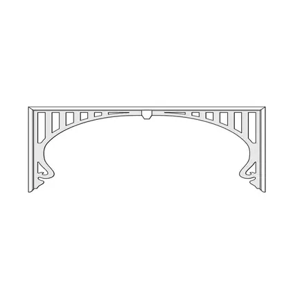 Photograph of an internal fretwork panel. Trade code HFR1.