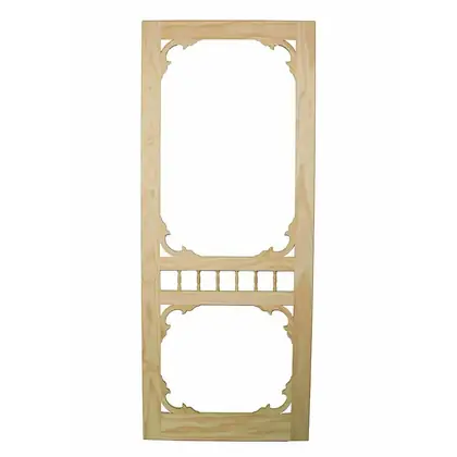Photograph of a timber screen door. Trade code SD8.