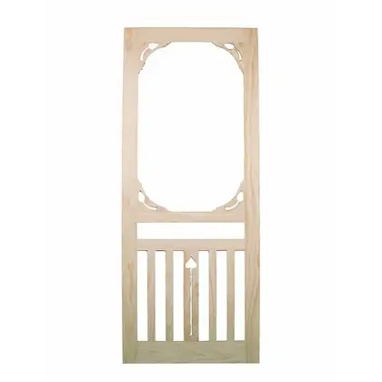 Photograph of a timber screen door. Trade code SD5.