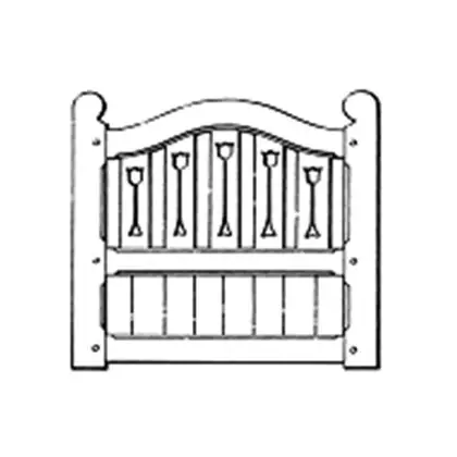 Photograph of a timber gate. Trade code KENG.