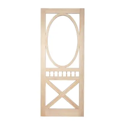 Photograph of a timber screen door. Trade code SD10.