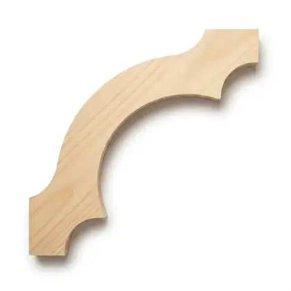 Photograph of a scrolled corner bracket. Trade code CB33.