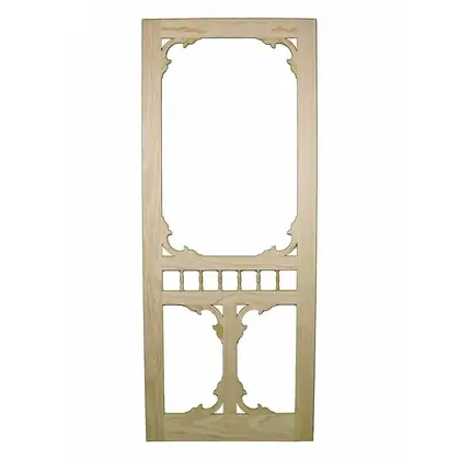 Photograph of a timber screen door. Trade code SD7.