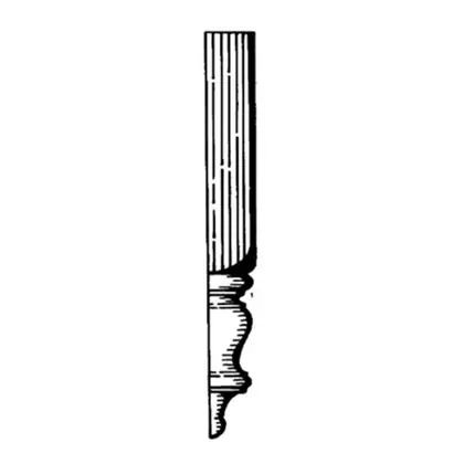 Photograph of a turned dropper or newel post. Trade code V5D.