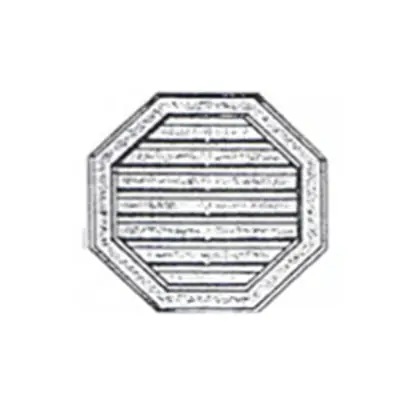 Photograph of a gable vent. Trade code GVOCT.