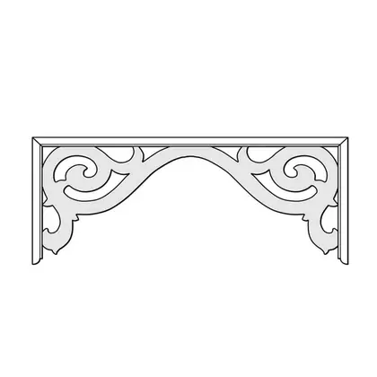 Photograph of an internal fretwork panel. Trade code DFR10.