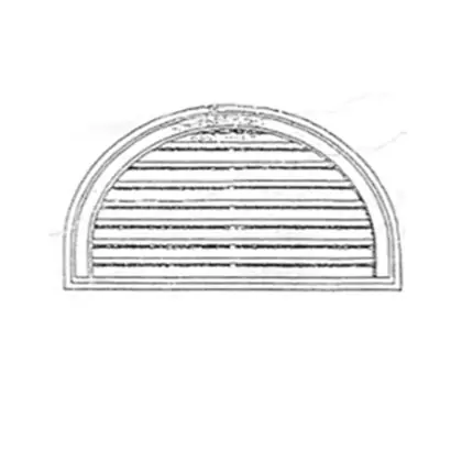 Photograph of a gable vent. Trade code GVHR.