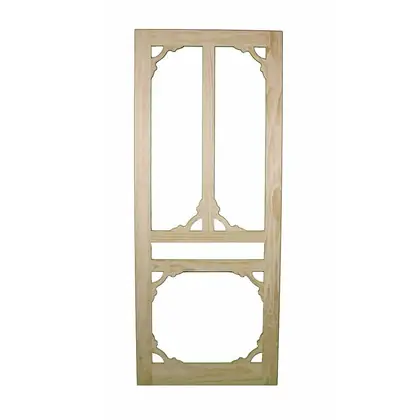 Photograph of a timber screen door. Trade code SD13.