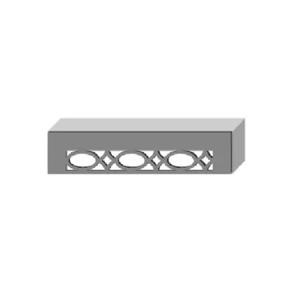 Photograph of a window pelmet. Trade code SA15WP.
