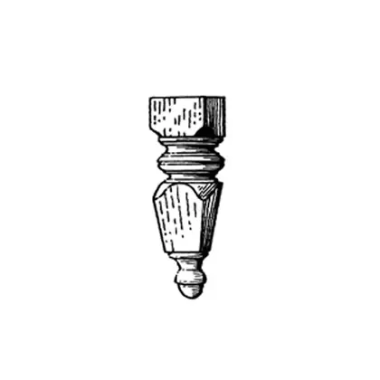 Photograph of a carved corbel. Trade code COR9.