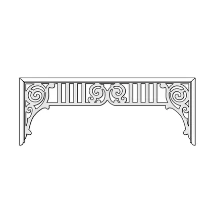 Photograph of an internal fretwork panel. Trade code HFR4.
