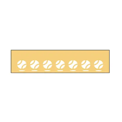 Photograph of a window pelmet. Trade code SC3WP.