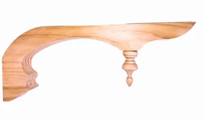 Photograph of a scrolled corner bracket. Trade code CB1.