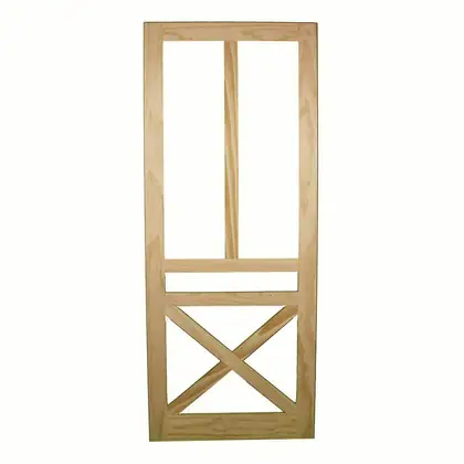 Photograph of a timber screen door. Trade code SD9.