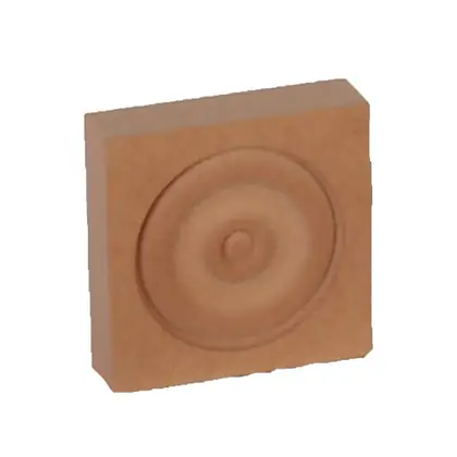 Photograph of a rosette or corner block. Trade code ROSPINE70.