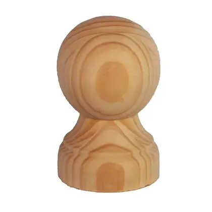 Photograph of a turned post knob or capital. Trade code C1120.