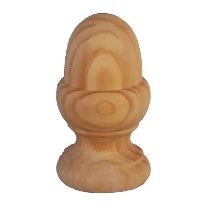 Photograph of a turned post knob or capital. Trade code C295.