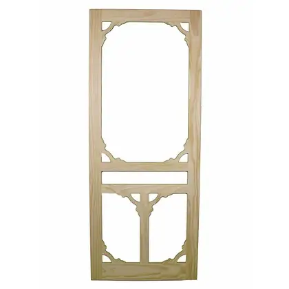 Photograph of a timber screen door. Trade code SD17.