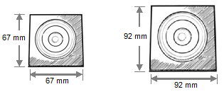 Architrave corner block, scale profile drawing - view 2