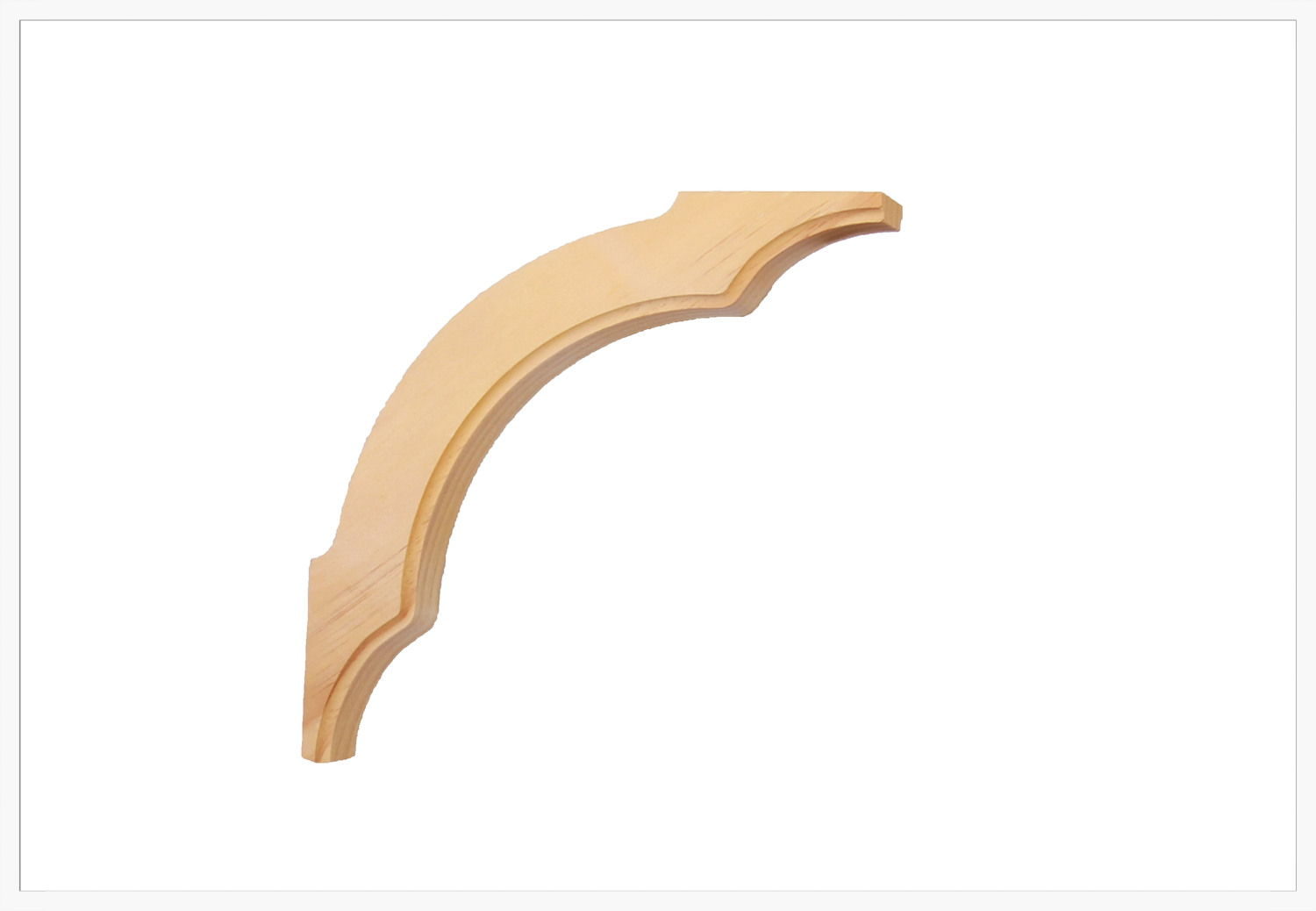 Timber corner bracket CB-22, photographed against white, 280 x 280 mm