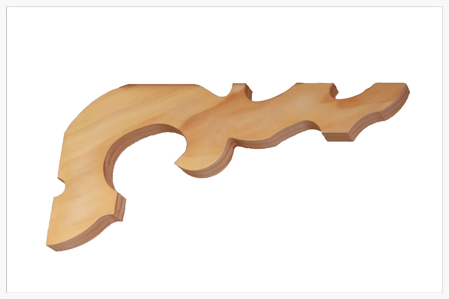 Timber corner bracket CB-23, photographed against white, 200 x 400 mm