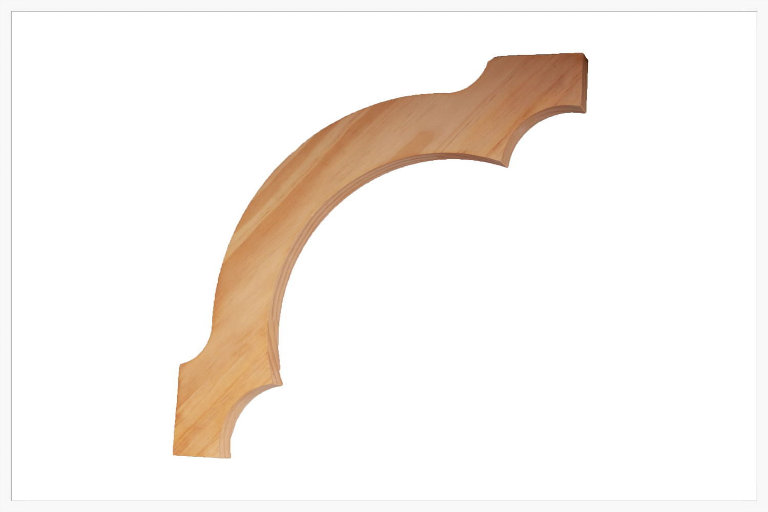 Timber corner bracket CB-33, photographed against white, 450 x 450 mm