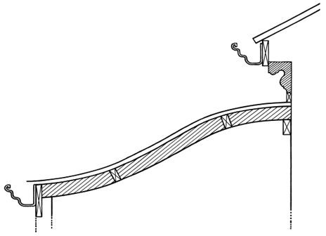 Timber verandah rafter CCRAF, scale profile drawing