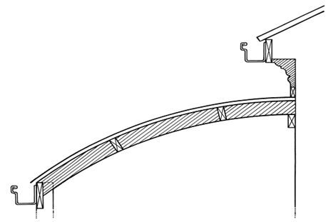 Timber verandah rafter CVRAF, scale profile drawing